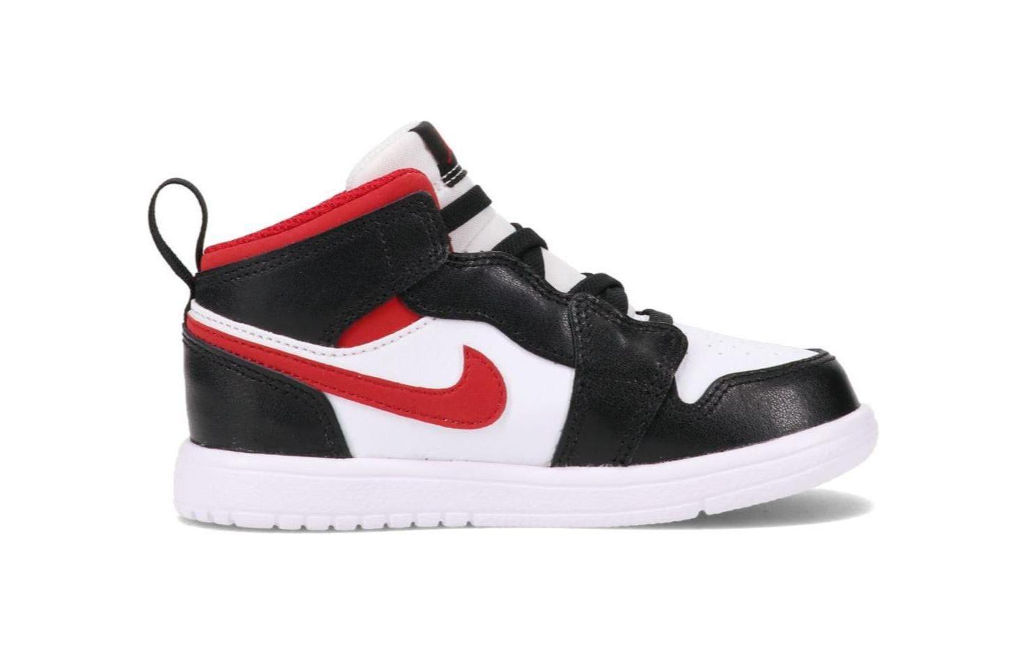 Кроссовки Jordan Air Jordan 1 TD (черный / белый / красный) — Чёрный / белый / красный — фото 2