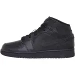 Jordan Air Jordan 1 Mid top Basketball Shoes Black Unisex