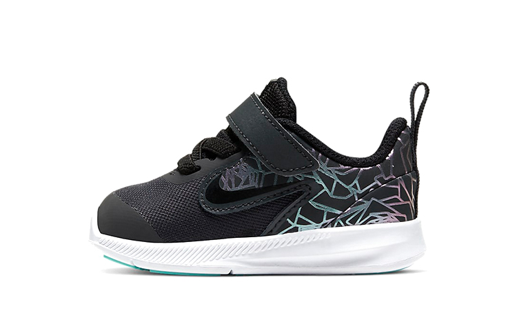 Детские кроссовки Nike Downshifter 9 Rebel (черно-зеленые)