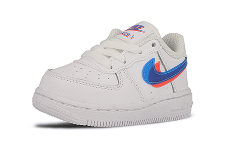 Детские кроссовки Nike Air Force 1 (красно-сине-белые) — Красный / синий / белый — фото 6