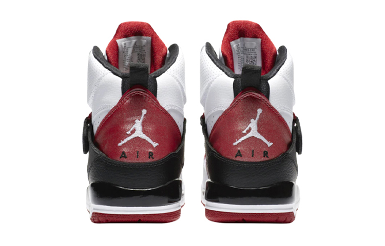 Кроссовки Jordan JordanFlight 45 High GS (черный / красный / белый) — Чёрный / красный / белый — фото 4