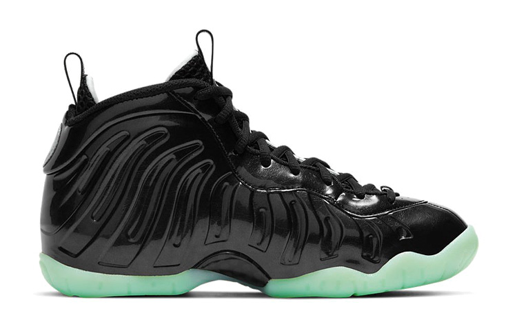 Кроссовки Nike NikeLittle Posite One All-Star (черно-зеленые) — Чёрный / зелёный — фото 4