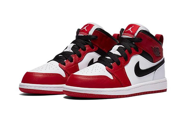Детские кроссовки Jordan Air Jordan 1 Chicago (бело-красные) — фото 5