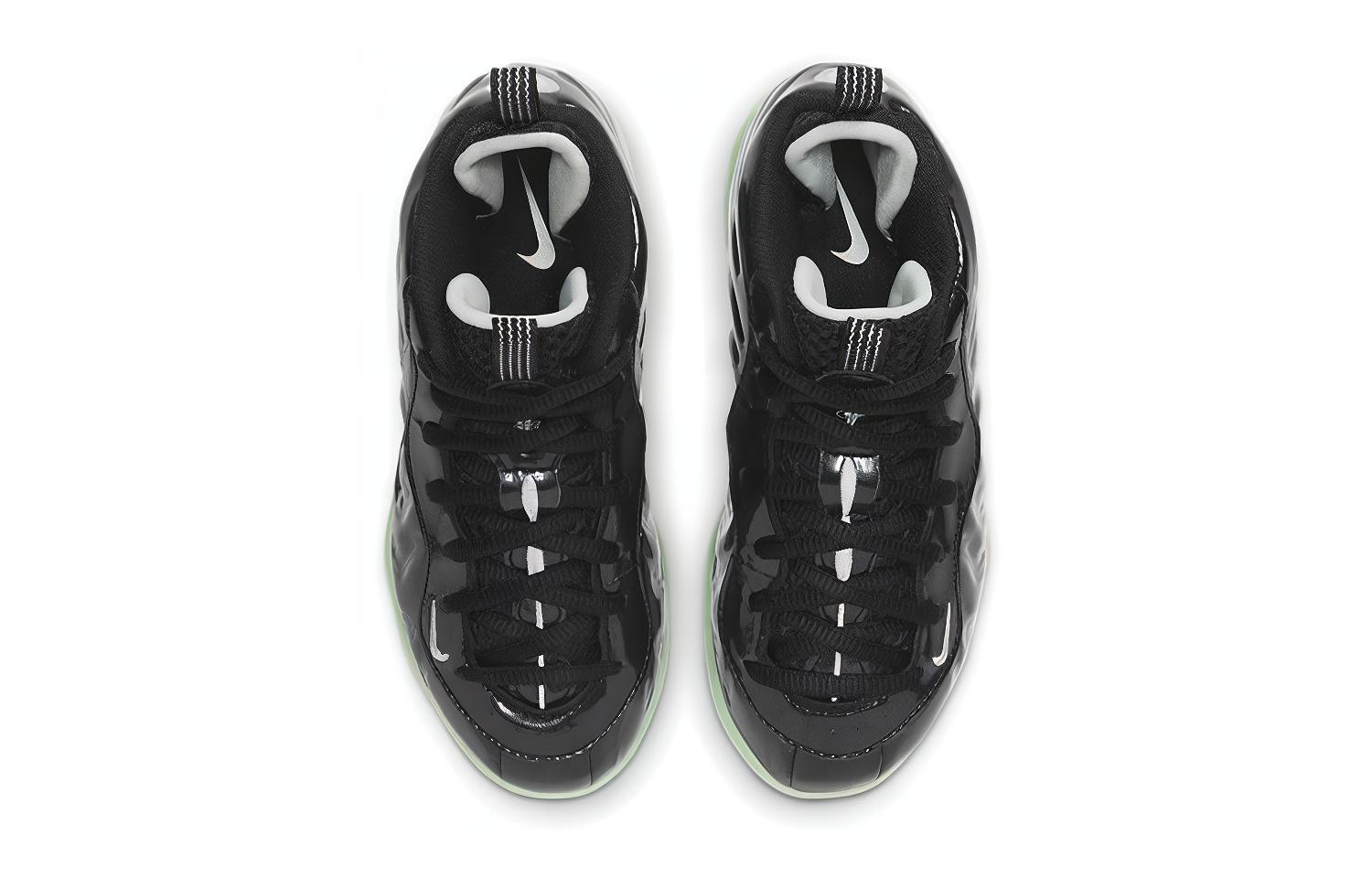 Детские кроссовки Nike NikeFoamposite One Air "All-Star" (черно-зеленые) — Чёрный / зелёный — фото 5