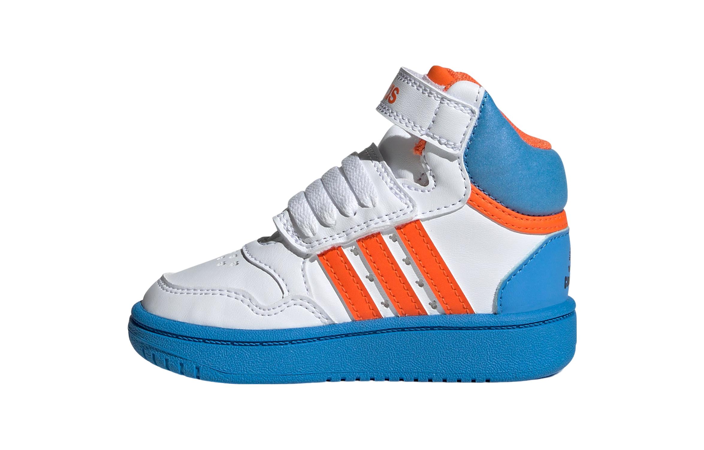 Детские кеды adidas Hoops Mid (белый)