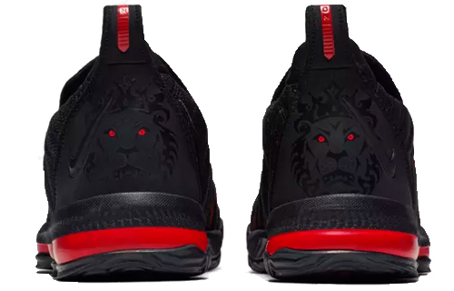 Детские кроссовки Nike NikeLebron 16 XVI (черно-красные) — Чёрный / красный — фото 4