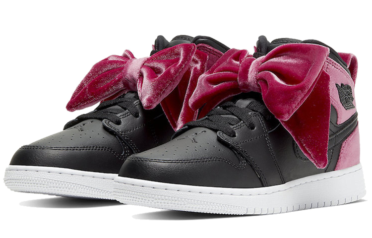 Кроссовки Jordan JordanAir Jordan 1 Mid Bow GS (розовые) — Розовый — фото 4