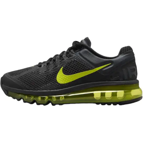 Nike Air Max 2013 Low top Running Shoes Black Green Unisex