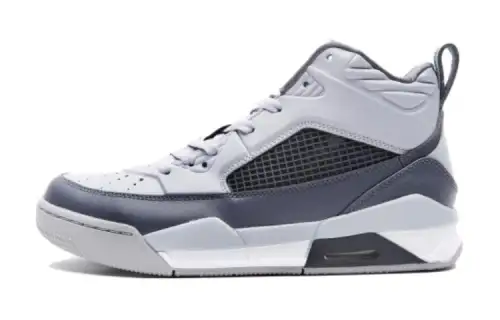 Jordan Flight 9.5 Mid top Basketball Shoes Silver Teenagers