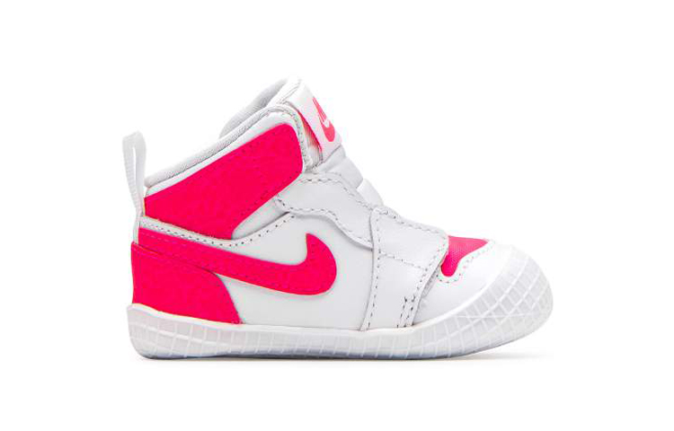 Детская обувь Jordan Air Jordan 1 Crib Bootie (розово-белый) — фото 2