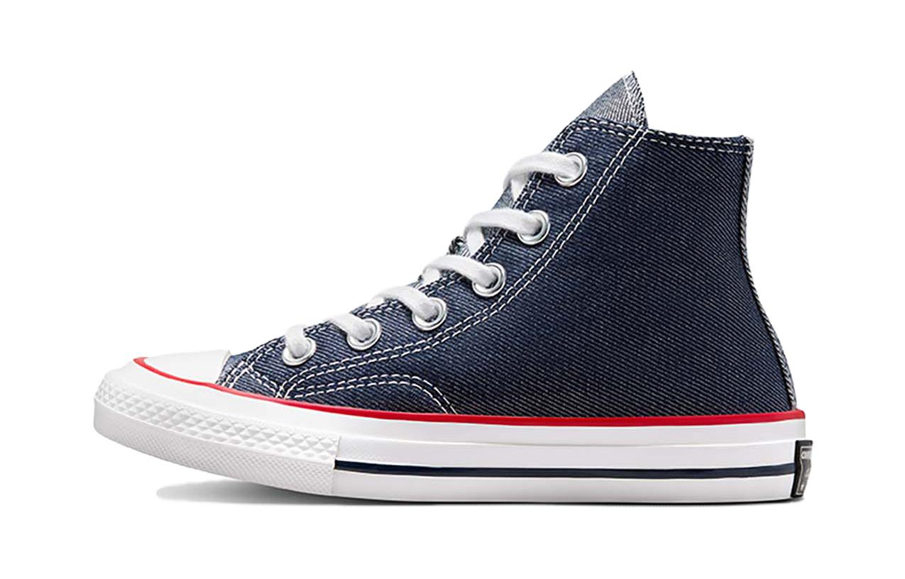 Детские кеды Converse (красно-бело-черные)