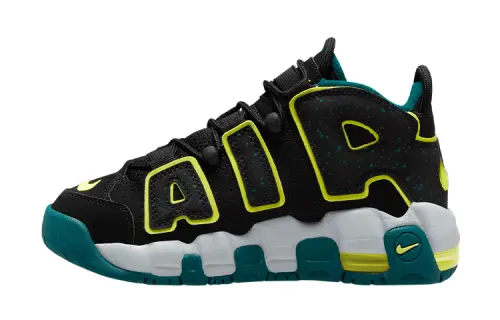 Nike Air More Uptempo Low 'Black Geode Teal' GS