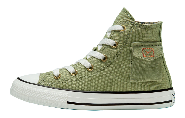 Детские кеды Converse Chuck Taylor All Star Pocket (светло-зеленые) — фото 1