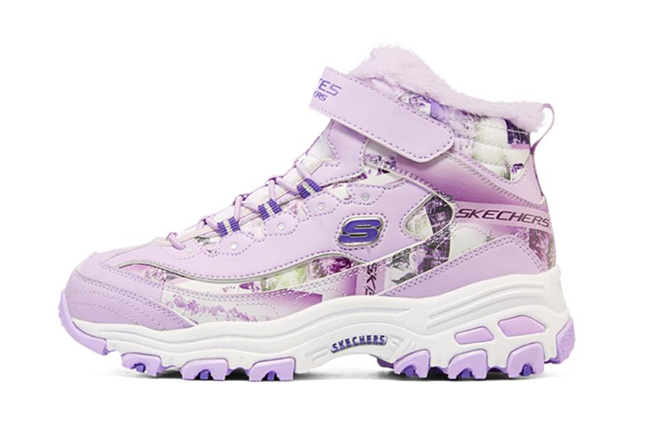Детские кроссовки Skechers (фиолетово-белые)