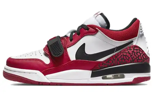 Jordan Legacy 312 Low Leather Chicago Comfortable Sports GS Low Top Basketball Shoes White Red Same Style for Men and Women