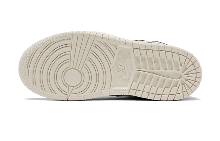 Детские кроссовки Jordan Air Jordan 1 (черный / коричневый) — Чёрный / коричневый — фото 6