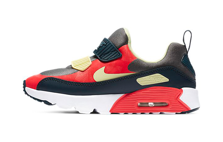 Кроссовки Nike Air Max 90 Tiny (черно-красные)