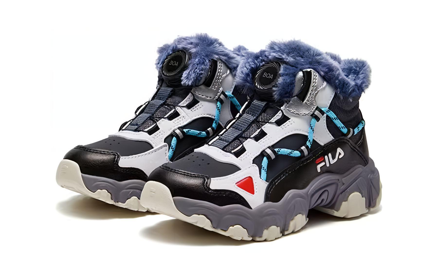 Ботинки Fila KIDS (серые) — фото 3