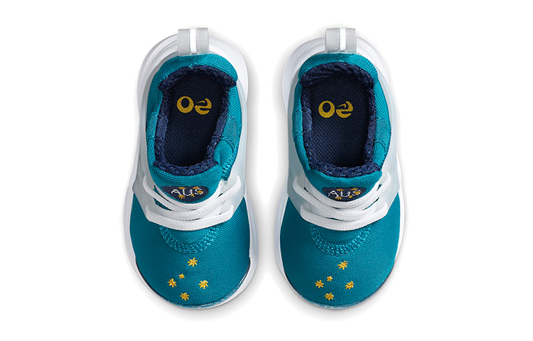 Детские кроссовки Nike Air Presto (бело-синие) — Синий / белый — фото 5
