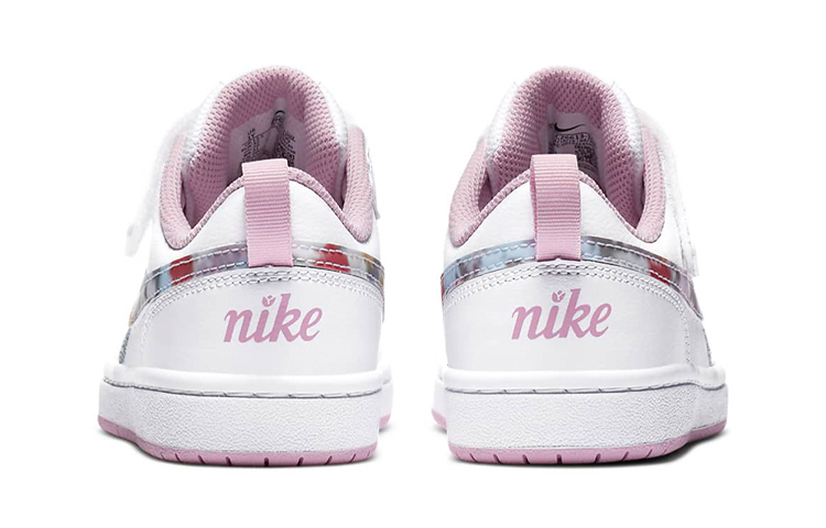 Детские кеды Nike Low 2 SE (бело-розовые) — фото 6