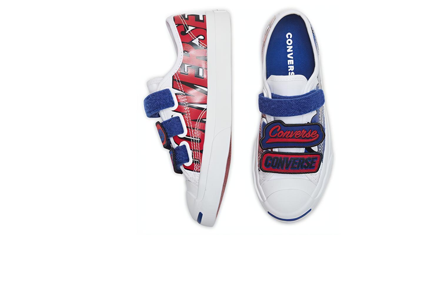 Кеды Converse Jack Purcell (бело-синий) — Белыйсиний — фото 4