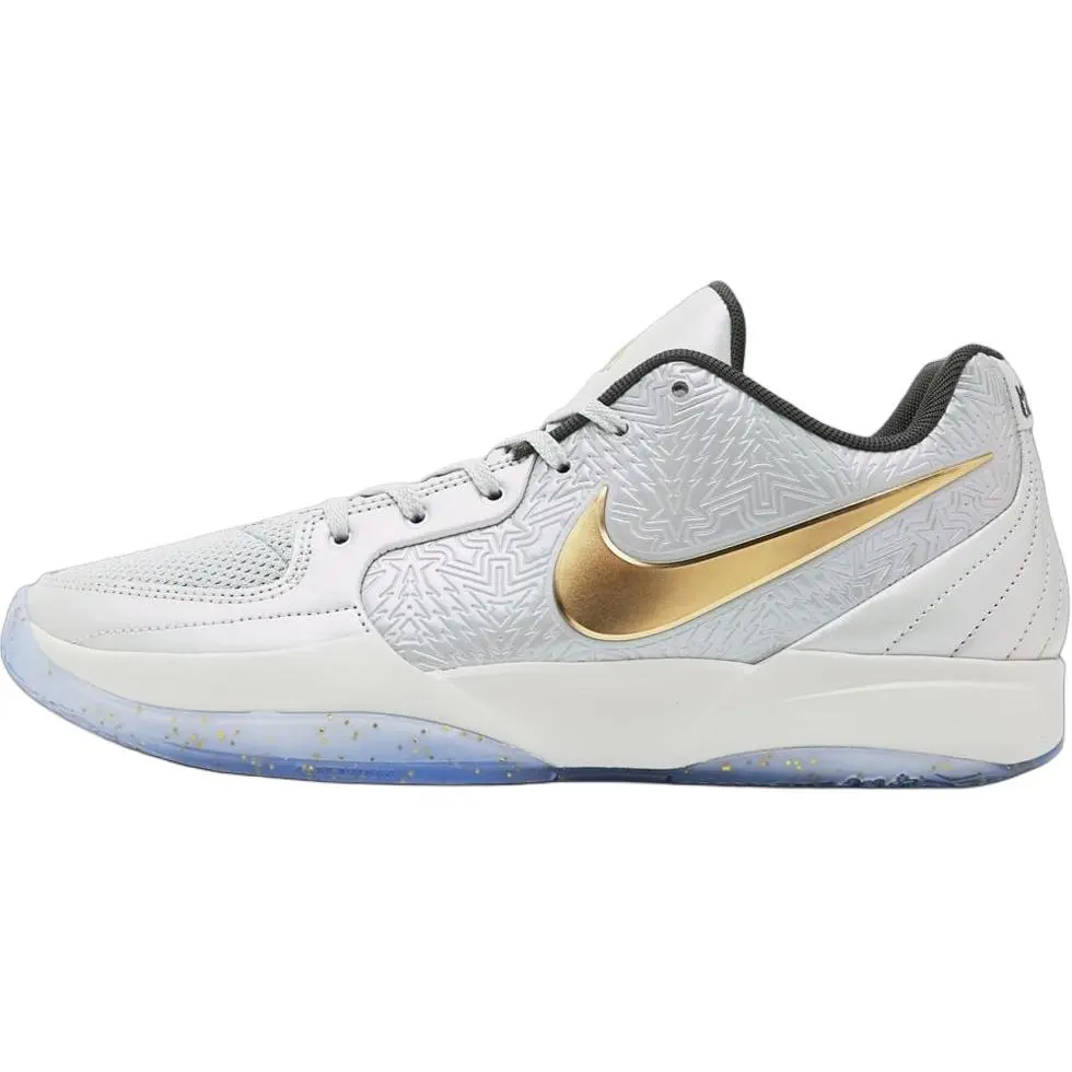 Nike Ja Morant 2 Slip Resistant Abrasion Resistant Low top Children's Basketball Shoes White