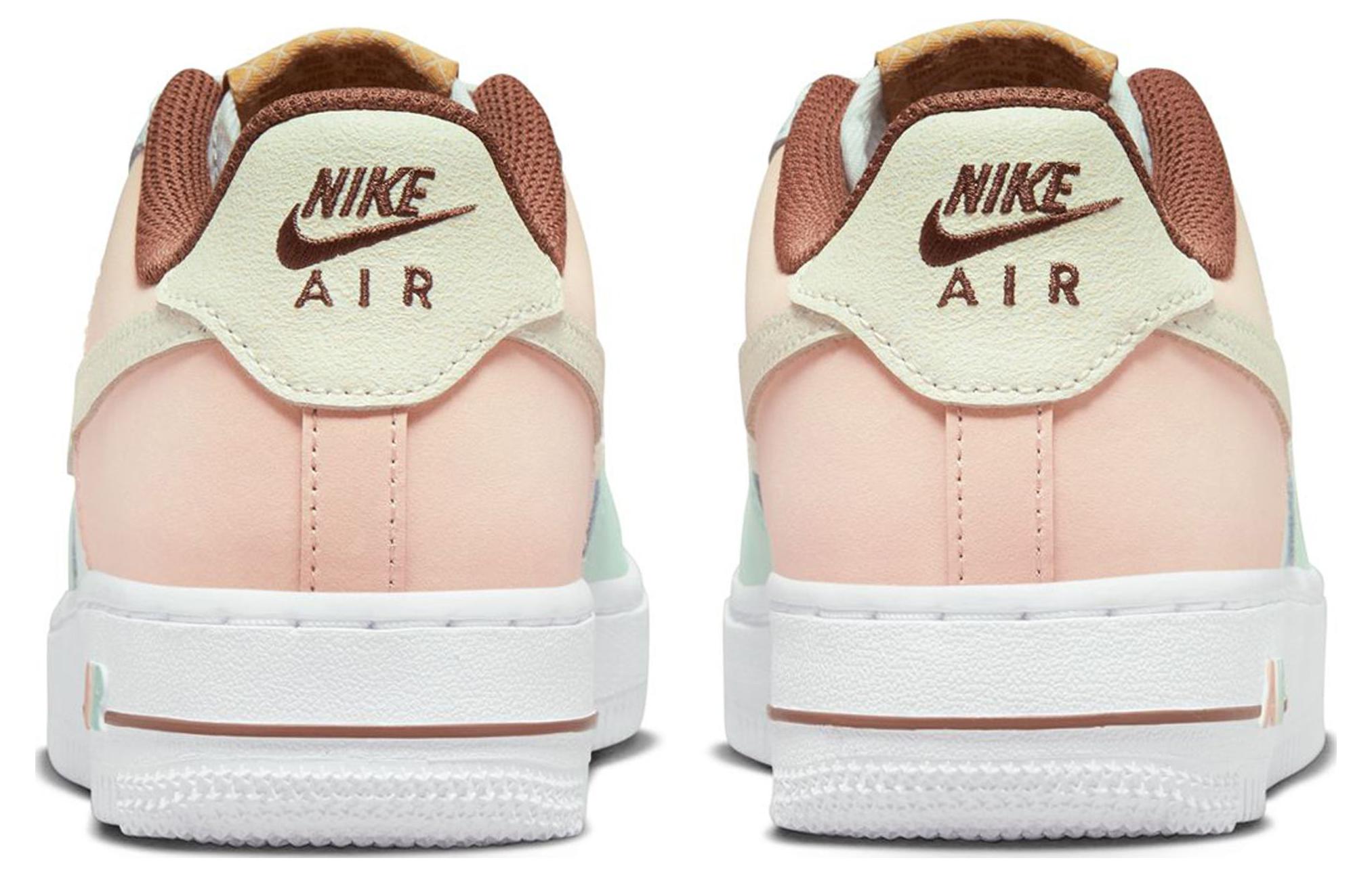Кроссовки Nike NikeAir Force 1 Lv8 GS (белый / розовый) — фото 4