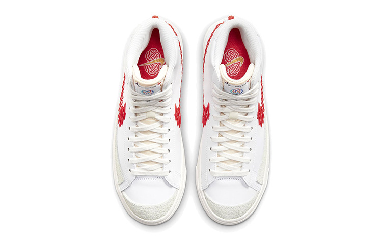 Кеды Nike NikeBlazer CNY GS (бело-красный) — фото 6