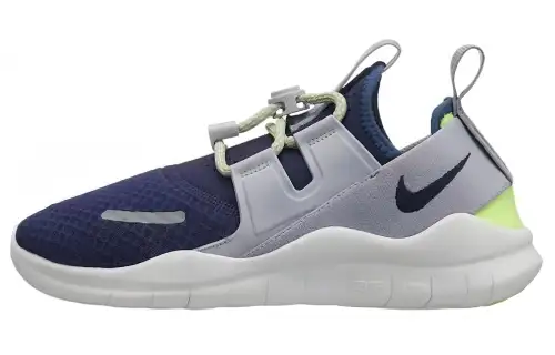 Nike Free RN Sports Comfort GS Low Top Running Shoes Gray Blue Same Style for Men and Women