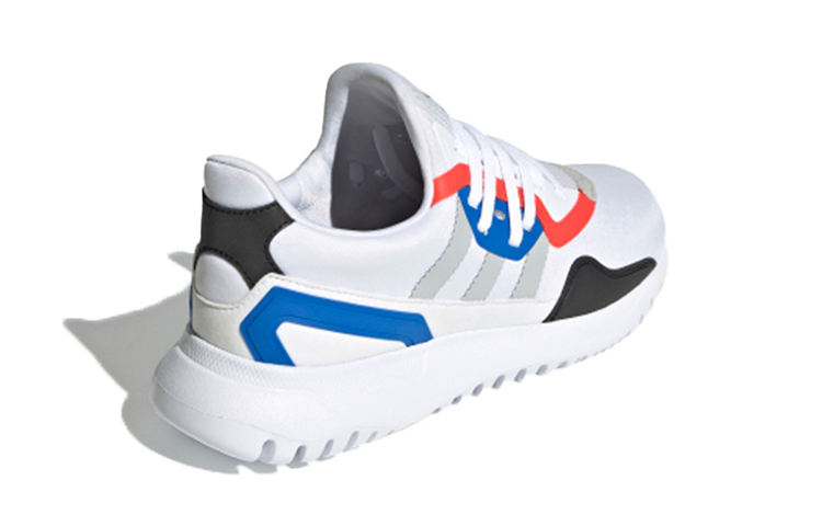Детские кеды adidas originals Flex (бело-черно-синие) — фото 6
