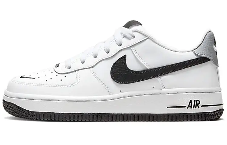 Nike Air Force 1 Low '07 LV8 White Black Mini Swoosh GS