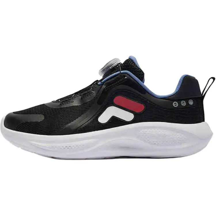 FILA KIDS BOA Slip Resistant Abrasion Resistant Low top Kids' Training Shoes Black Unisex