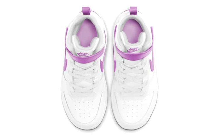 Детские кеды Nike Mid 2 (бело-фиолетовые) — фото 5