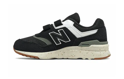 New Balance NB 997H Lightweight, breathable, anti-kick and wear-resistant, low-cut children's casual shoes, carbon black, small and medium-sized children