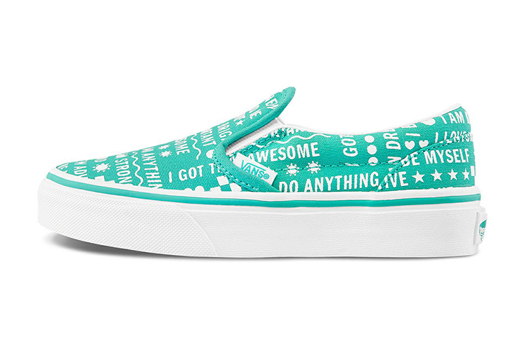 Слипоны Vans Slip-On (зеленые)