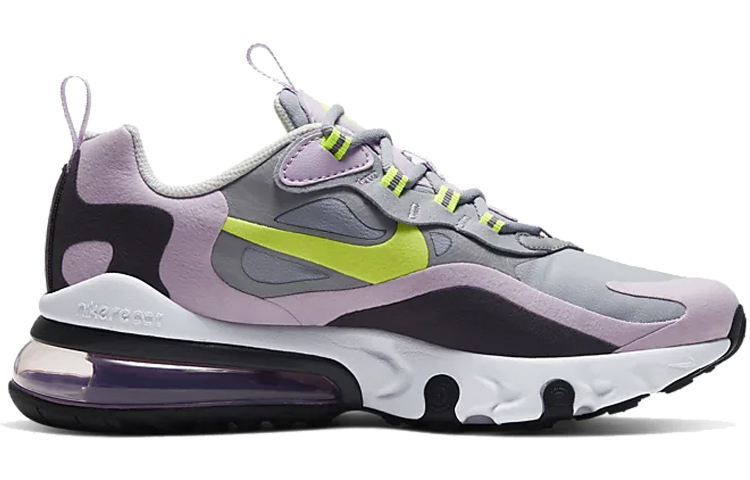 Кроссовки Nike NikeAir Max 270 React GS (светло-фиолетовые) — фото 4