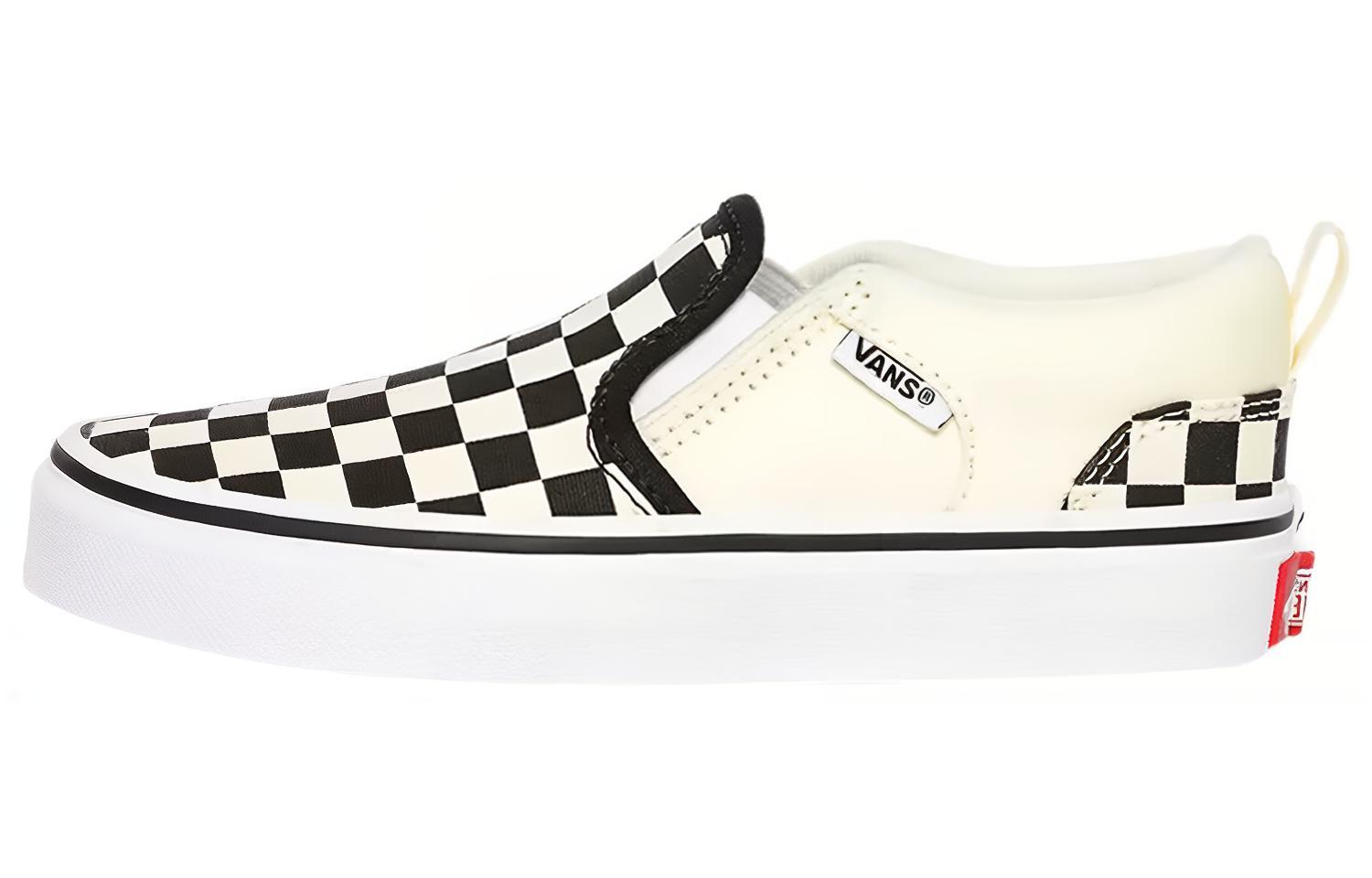 Детские кеды Vans Asher (черно-белые)
