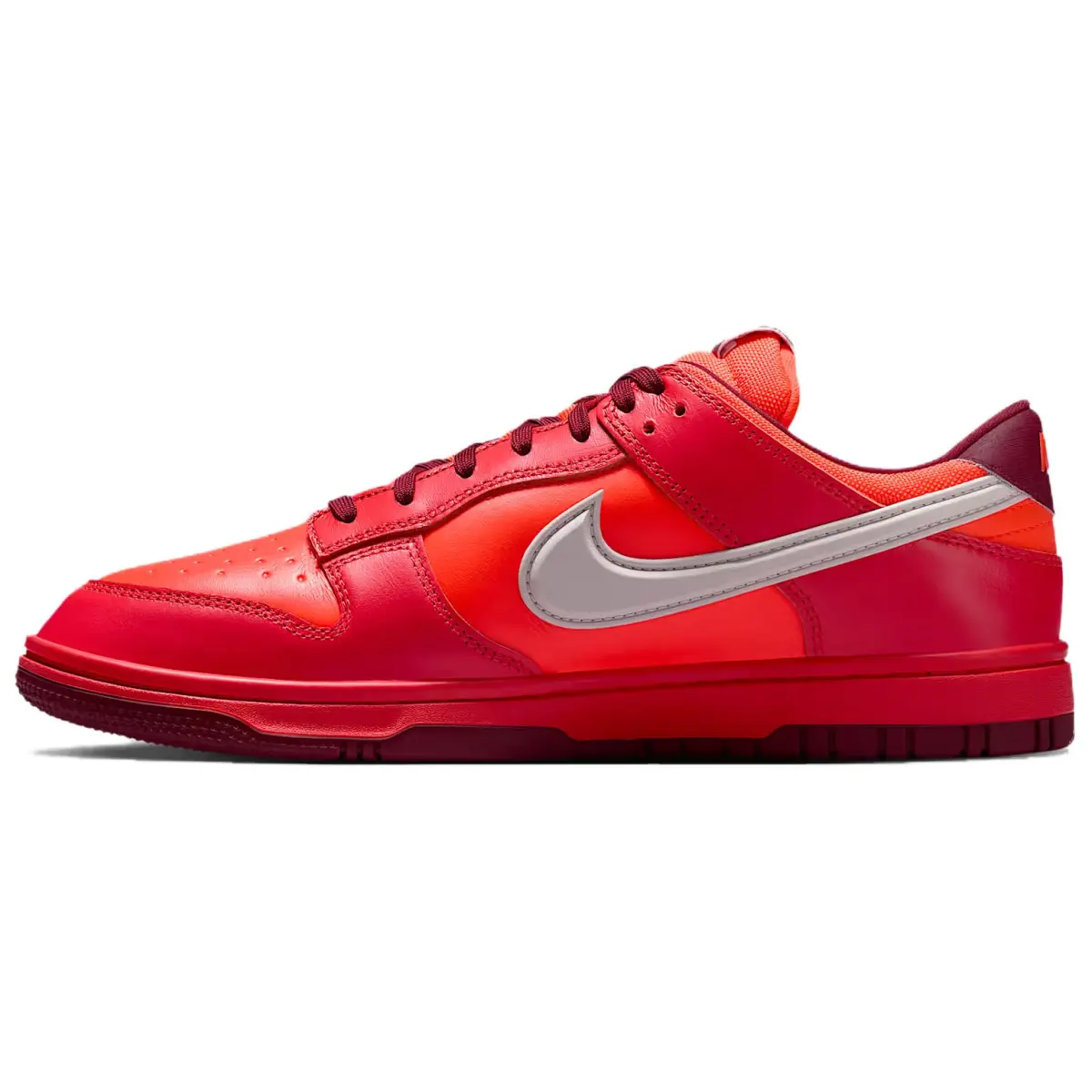 Nike Dunk Leather Slip Resistant Waterproof Abrasion Resistant Low top Skateboard Shoes Unisex Red