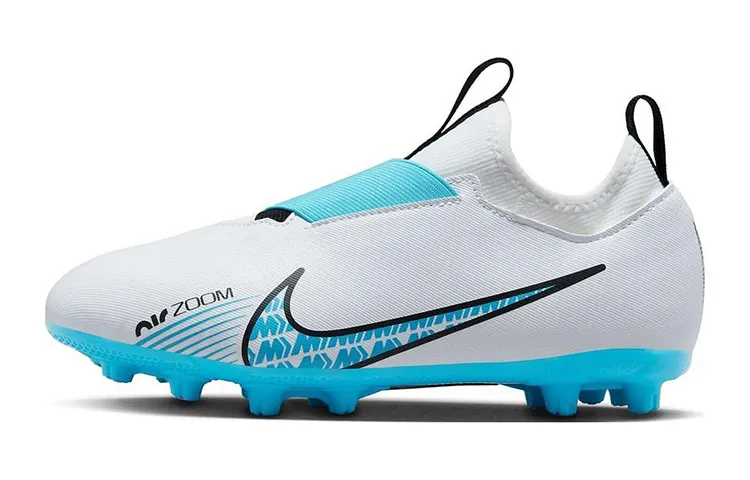 Nike Zoom Vapor 15 Academy HG Low top Soccer Shoes Blue White Unisex