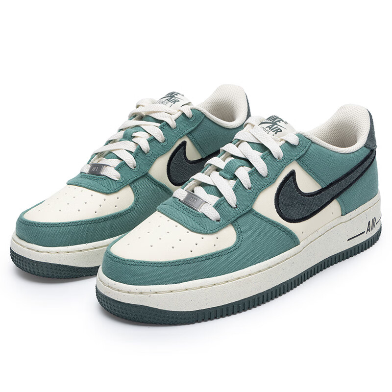 Кеды Nike Air Force 1 LV8 3 (зелено-бежевые) — Зелёныйбежевый — фото 11