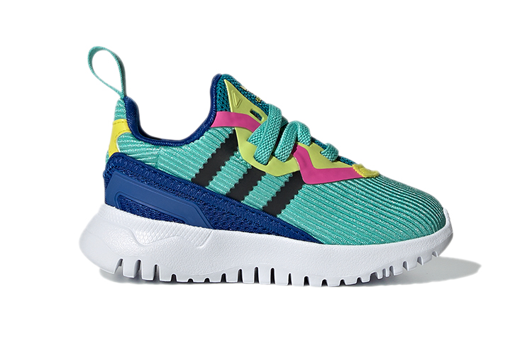Детские кеды adidas Flex (сине-зеленые) — фото 3
