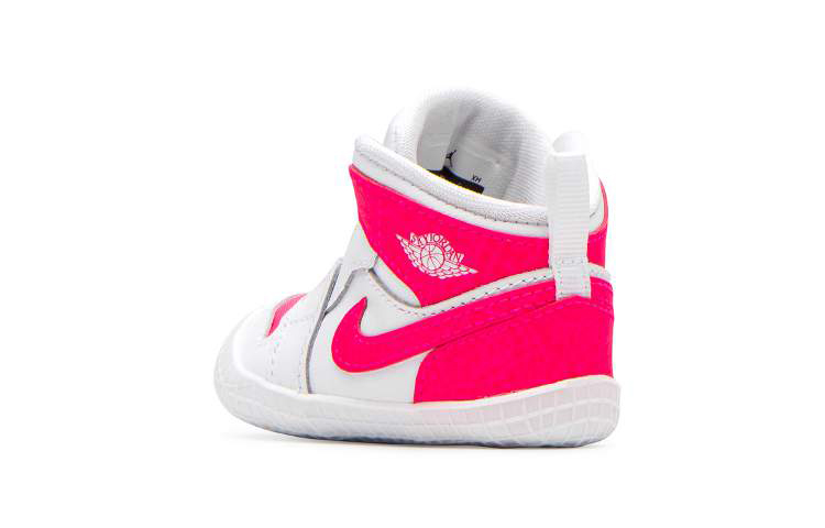 Детская обувь Jordan Air Jordan 1 Crib Bootie (розово-белый) — фото 3