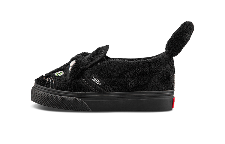 Детские слипоны Vans slip-on V (черные)