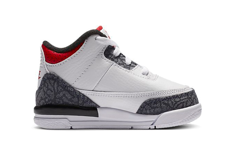 Кроссовки Jordan Air Jordan 3 (черный / белый / красный) — Чёрный / белый / красный — фото 2