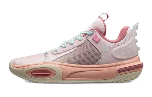 LiNing Li Ning City 11 Youth Edition Comfortable and Versatile Wear-Resistant and Breathable Low-top Children's Basketball Shoes Rose Pink