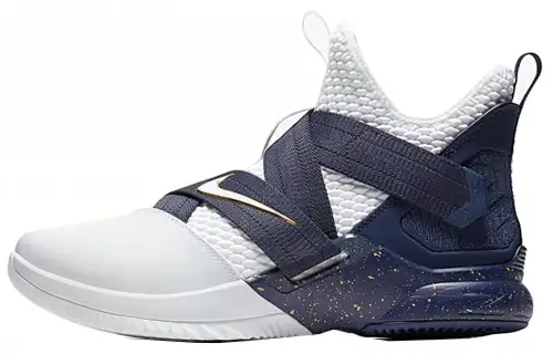 Nike Zoom Soldier 12 Lebron Mid top Basketball Shoes Marine Blue Unisex
