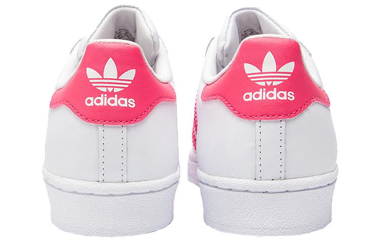 Детские кеды adidas Originals Superstar (белый / розовый) — фото 6