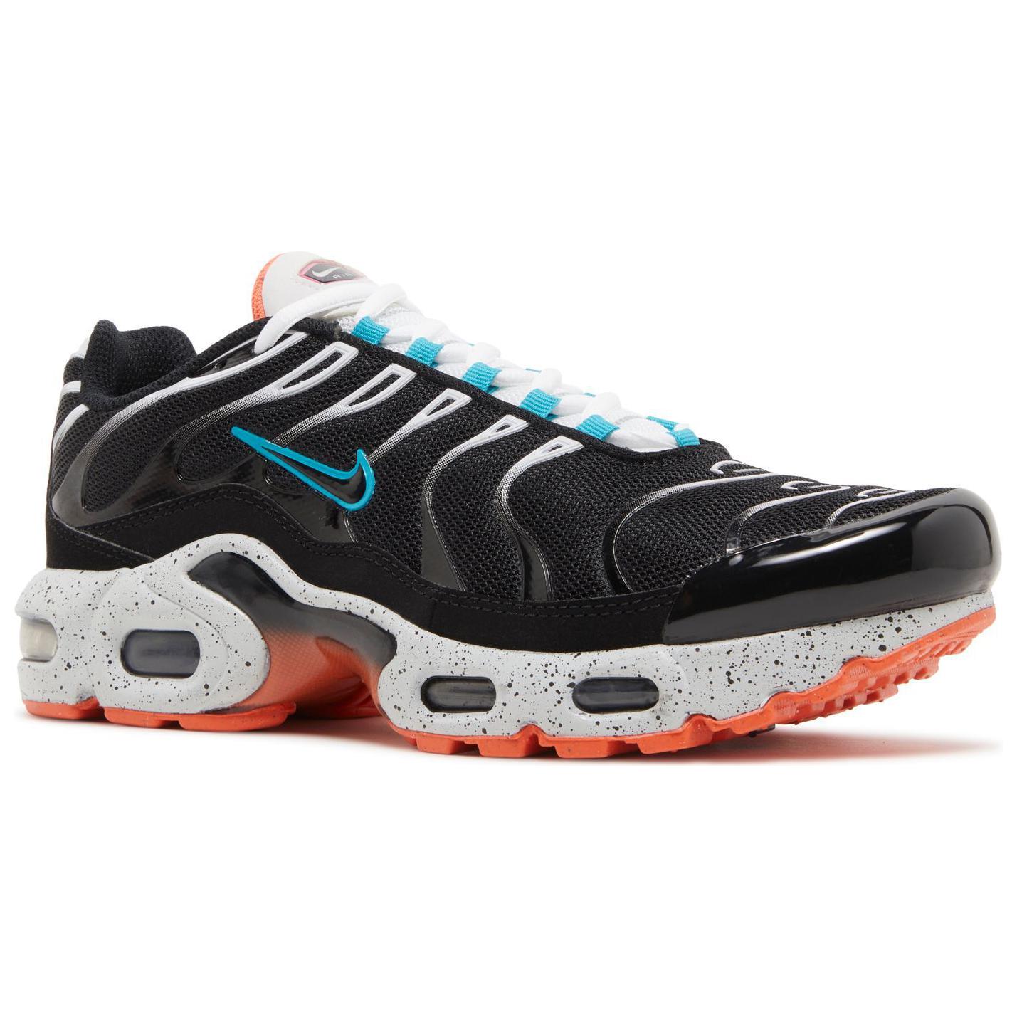 Кроссовки Nike NikeAir Max Plus GS (черно-серебристо-оранжевые) — Чёрный / оранжевый / серебристый — фото 3