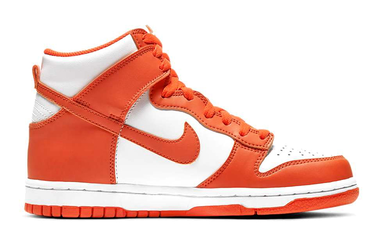 Кеды Nike Dunk "Orange Blaze" (бело-оранжевые) — фото 5