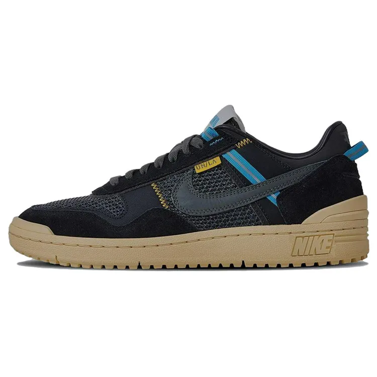 Nike x Union LA Field General Comfortable Low top Skateboard Shoes Men's Black Gray